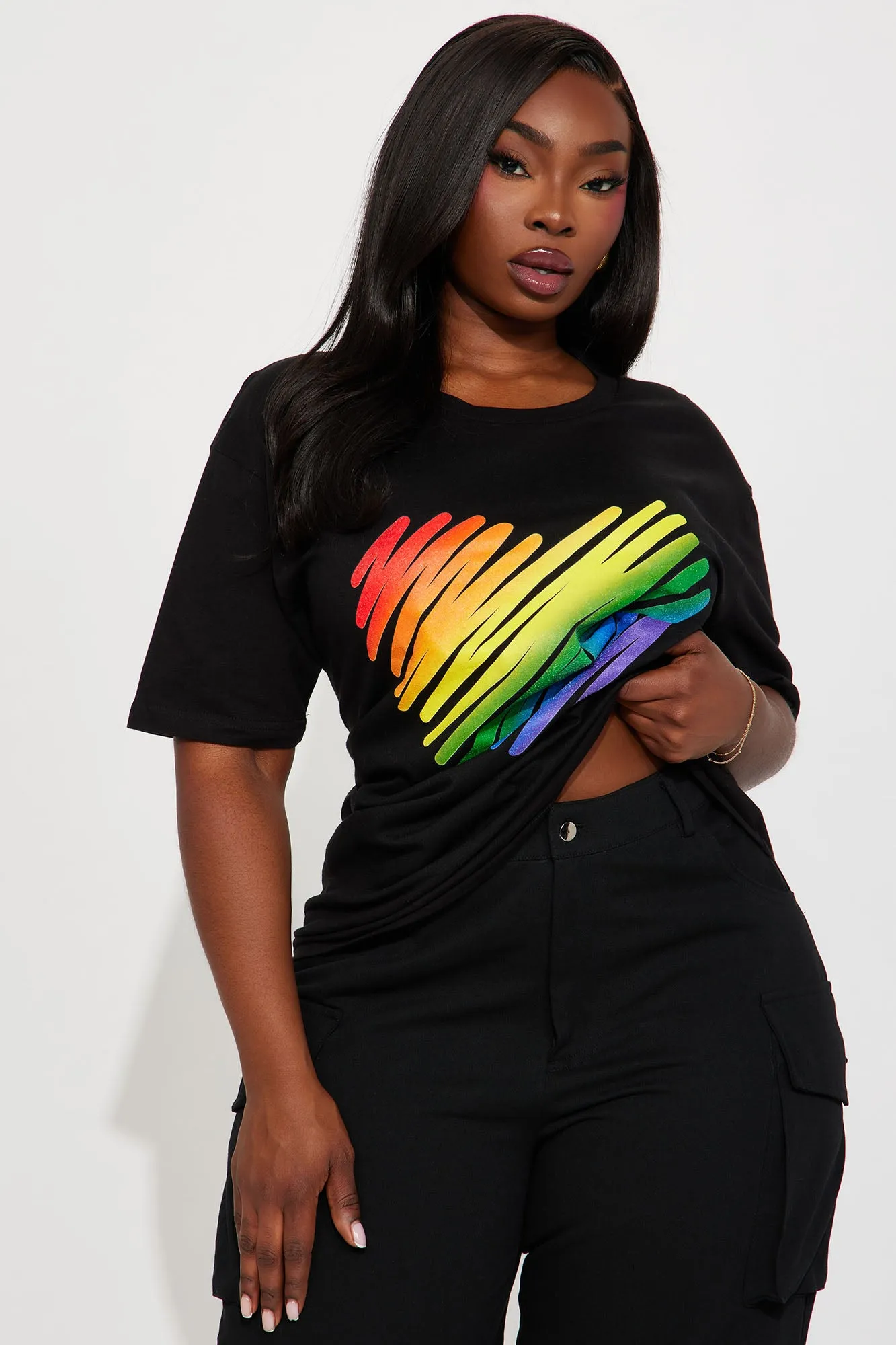 Love Is Love Pride Tee - Black sold by Fashion Nova product image thumbnail 4