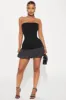 Just A Girl Bubble Micro Mini Dress - Black sold by Fashion Nova