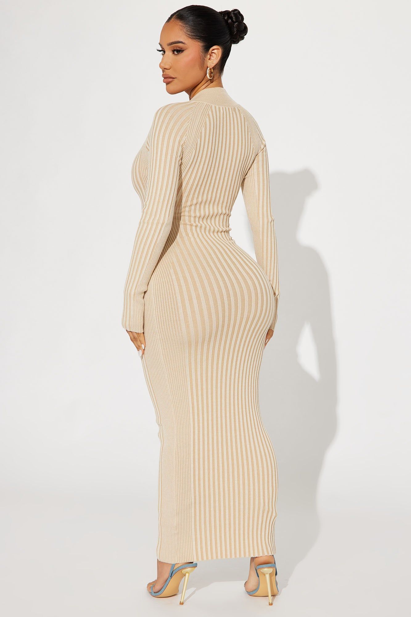 Keeping You Warm Sweater Maxi Dress - Cream sold by Fashion Nova product image thumbnail 3