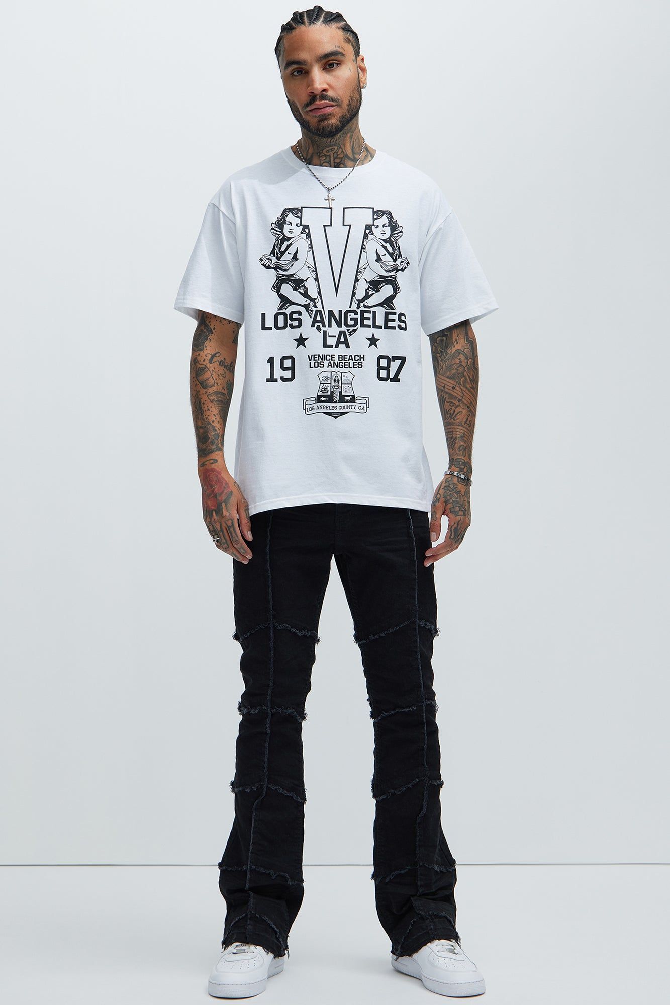 LA City Of Angeles Short Sleeve Tee - White sold by Fashion Nova product image thumbnail 2