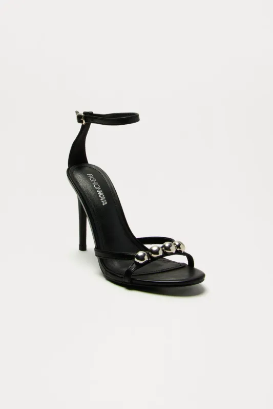 Unmatched Heeled Sandals - Black sold by Fashion Nova