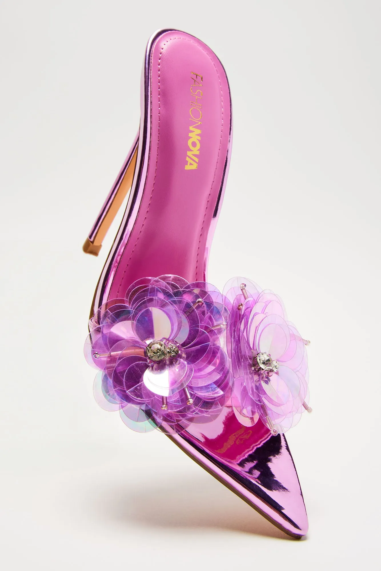 Petal Power Mules - Purple sold by Fashion Nova