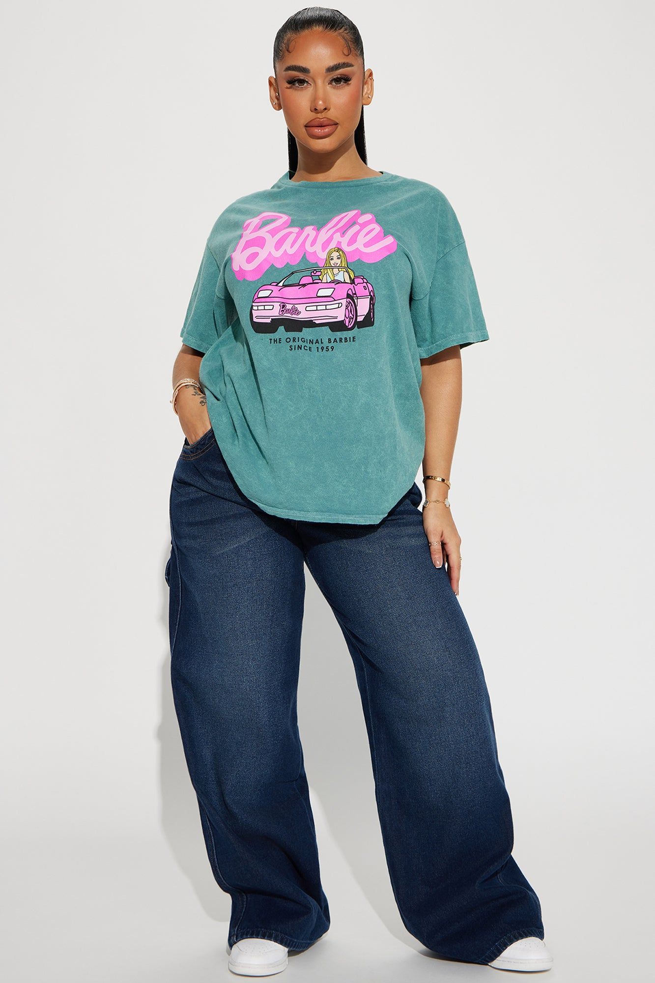 Barbie Dream Car Graphic Tee - Green/combo sold by Fashion Nova product image thumbnail 2