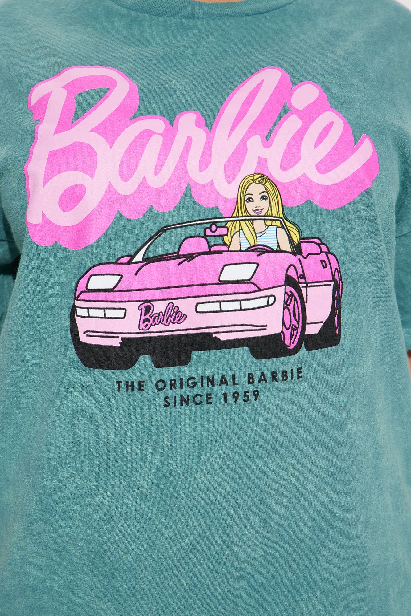 Barbie Dream Car Graphic Tee - Green/combo sold by Fashion Nova product image thumbnail 3