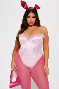 Like It's Hard Bunny 5 Piece Costume Set - Pink sold by Fashion Nova