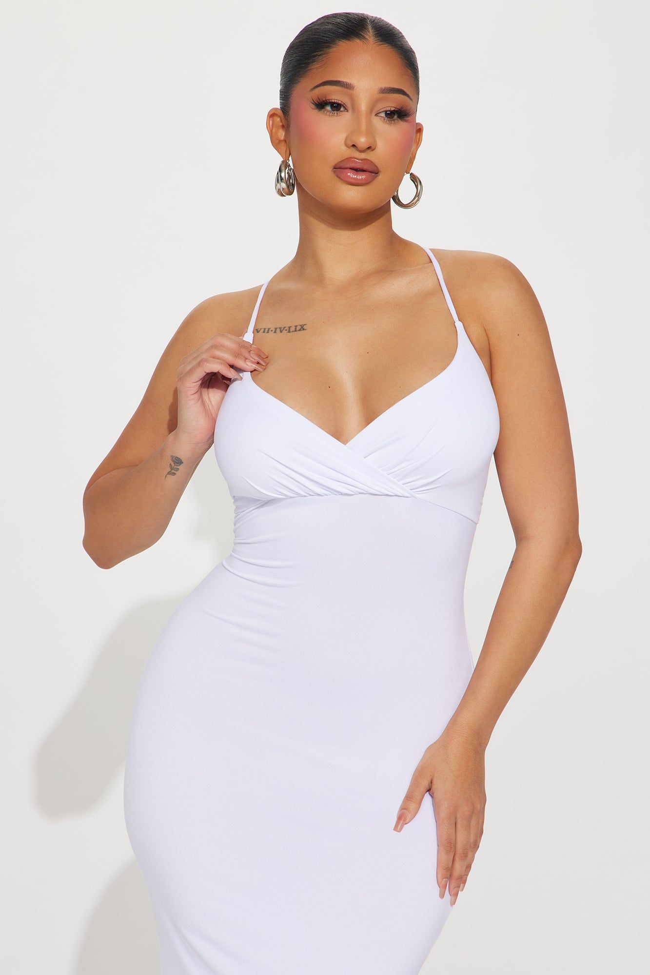 Emma Essential Maxi Dress - White sold by Fashion Nova product image thumbnail 2