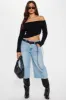 After Midnight Off Shoulder Sweater - Black sold by Fashion Nova