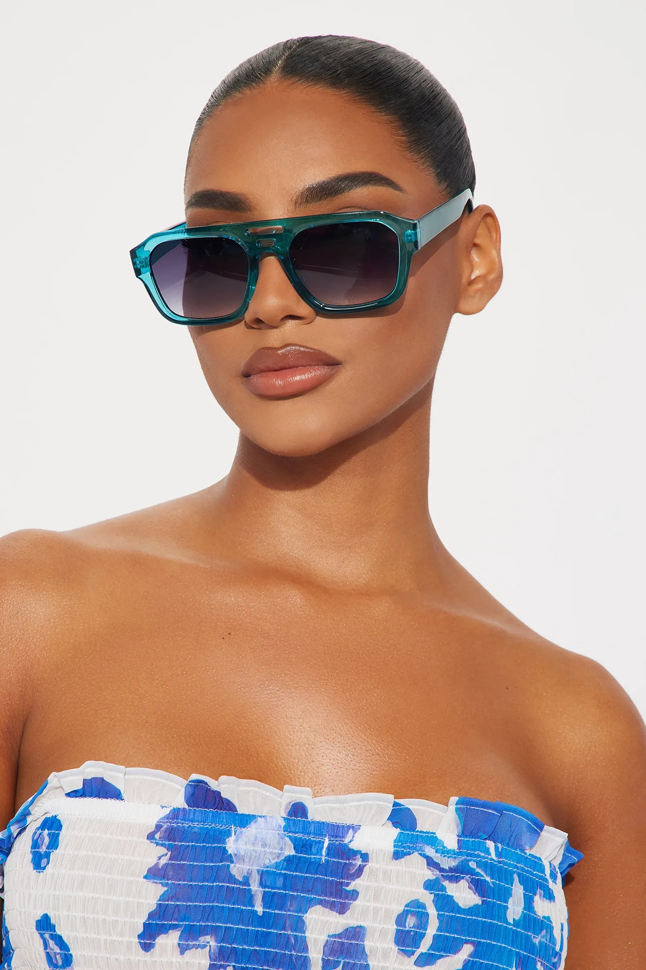 Viator Nation Sunglasses - Blue sold by Fashion Nova product image thumbnail 2
