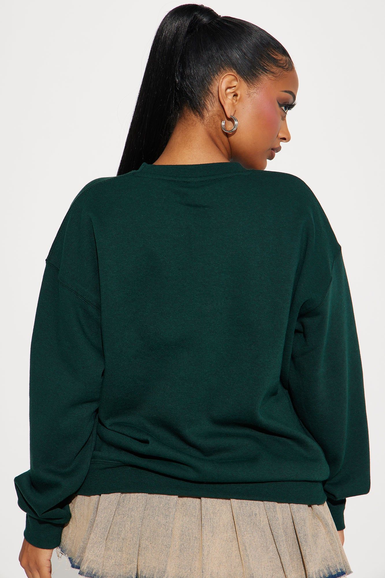 New York Vintage Crew Neck Sweatshirt - Hunter sold by Fashion Nova product image thumbnail 4