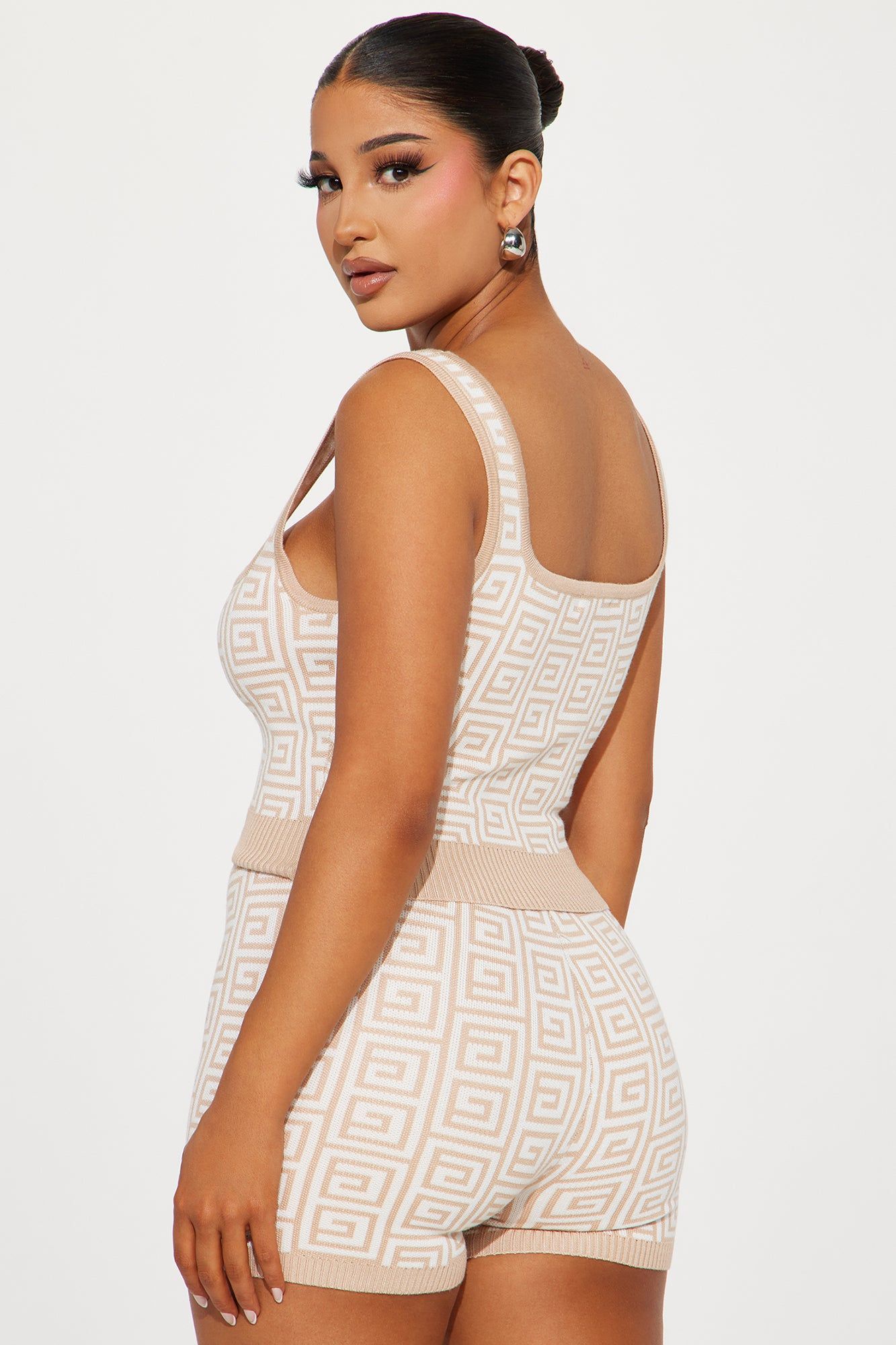 Bailey Short Set - Taupe/combo sold by Fashion Nova product image thumbnail 3