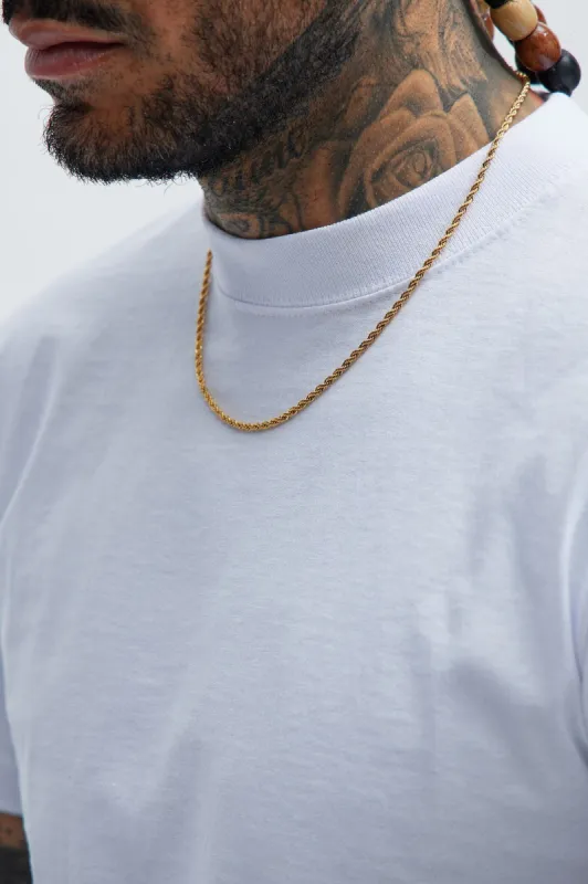 3mm Premium 20″ Rope Chain Necklace - Gold sold by Fashion Nova