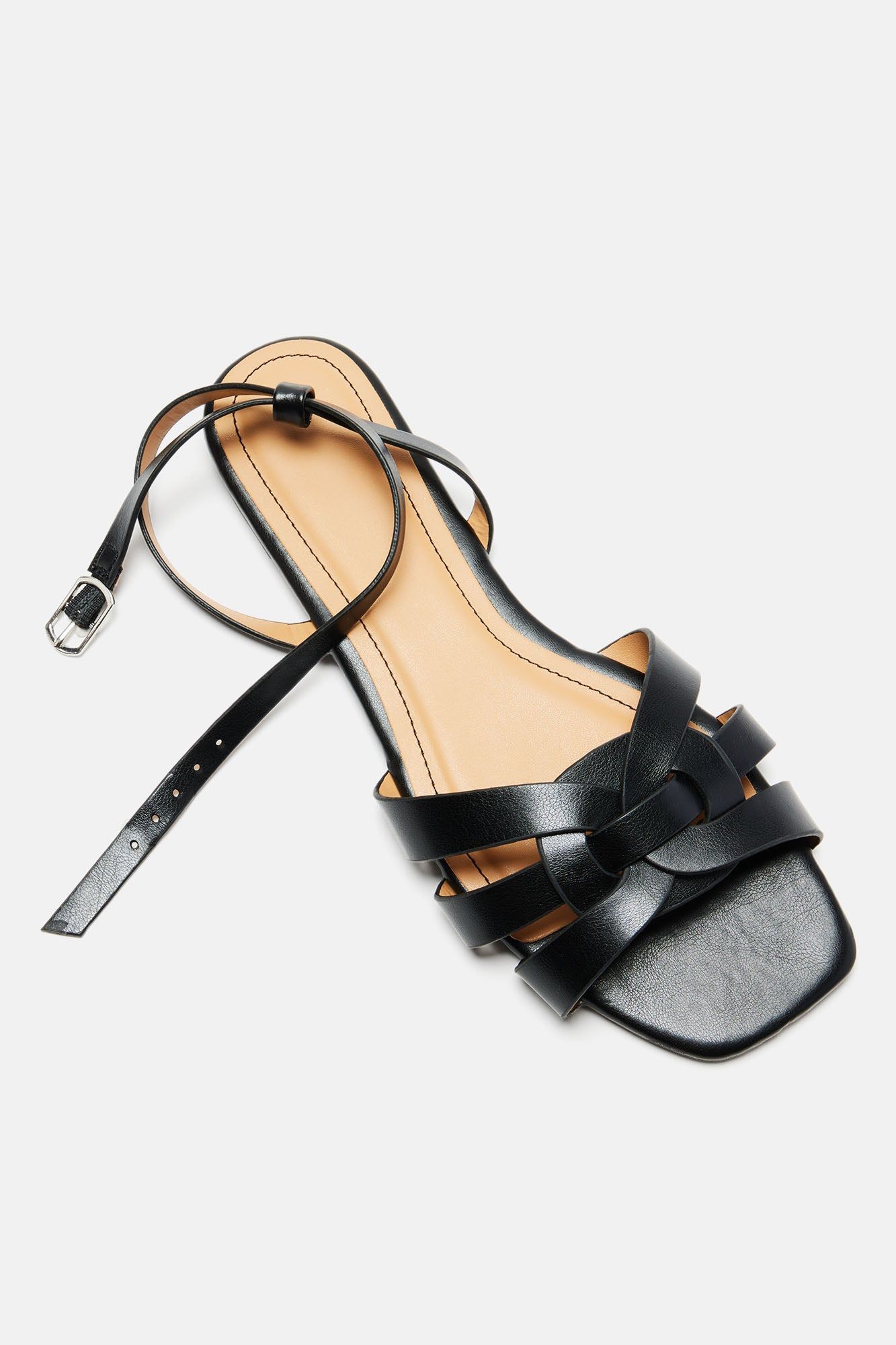 People Pleaser Flat Sandals - Black sold by Fashion Nova product image thumbnail 4