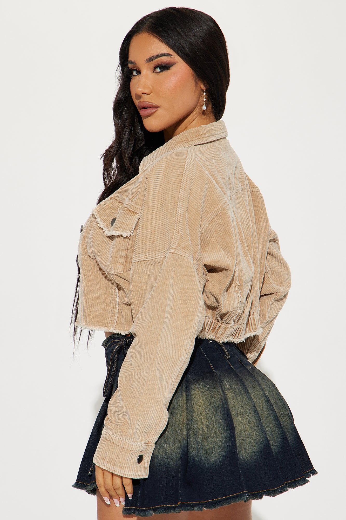 No Time Off Washed Jacket - Taupe sold by Fashion Nova product image thumbnail 3