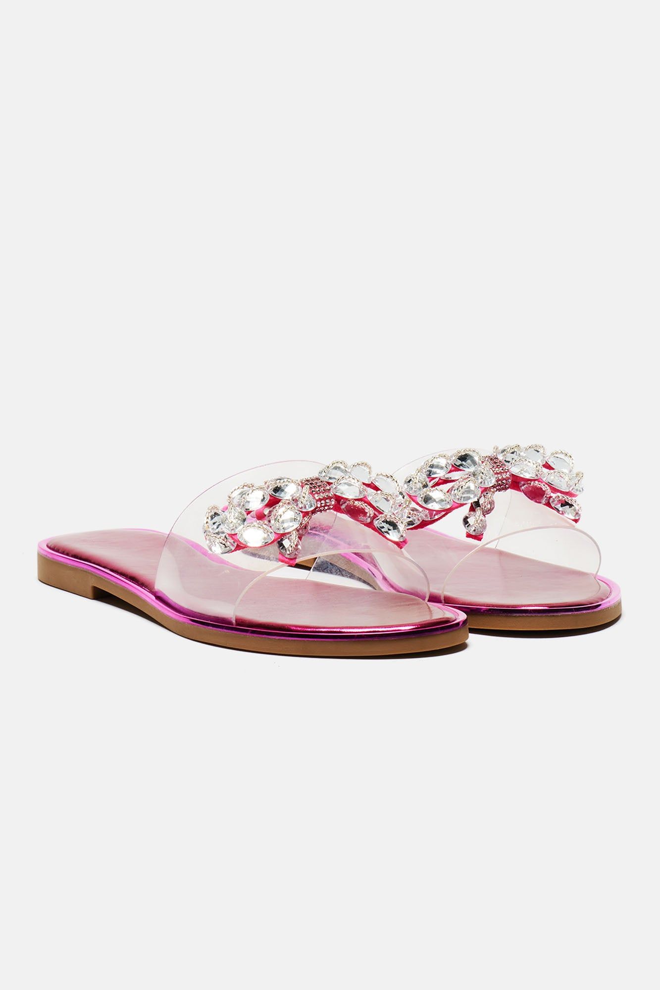 My Bestie Flat Sandals - Pink sold by Fashion Nova product image thumbnail 3