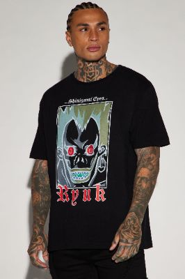 Death Note Shinigami Eyes Short Sleeve Tee - Black made by Fashion Nova