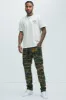 We Good Frayed Cargo Straight Pants - Camouflage sold by Fashion Nova