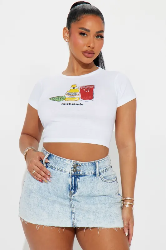 Michelada Graphic Tee - White sold by Fashion Nova