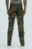 We Good Frayed Cargo Straight Pants - Camouflage sold by Fashion Nova