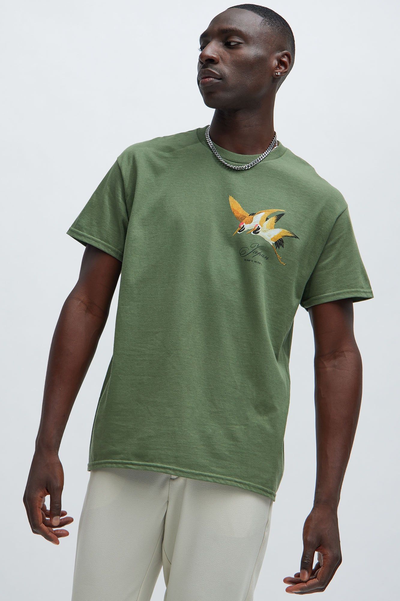 Good Luck Label Short Sleeve Tee - Sage sold by Fashion Nova