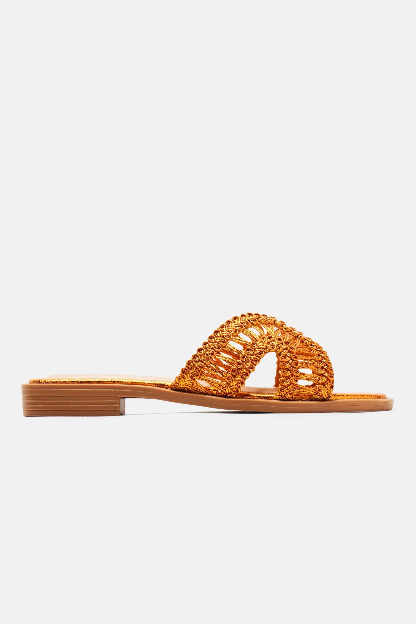 Got Me Chilled Flat Sandals - Orange sold by Fashion Nova product image thumbnail 5