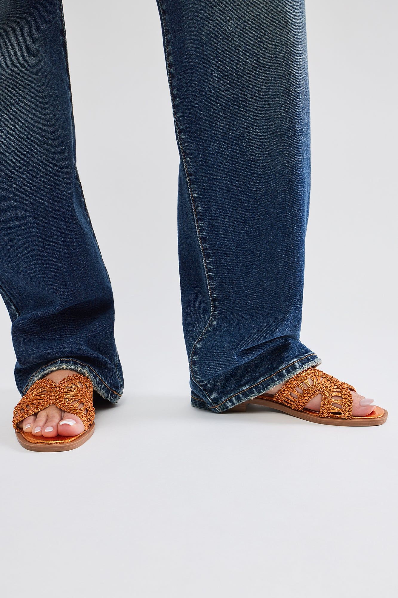 Got Me Chilled Flat Sandals - Orange sold by Fashion Nova product image thumbnail 4