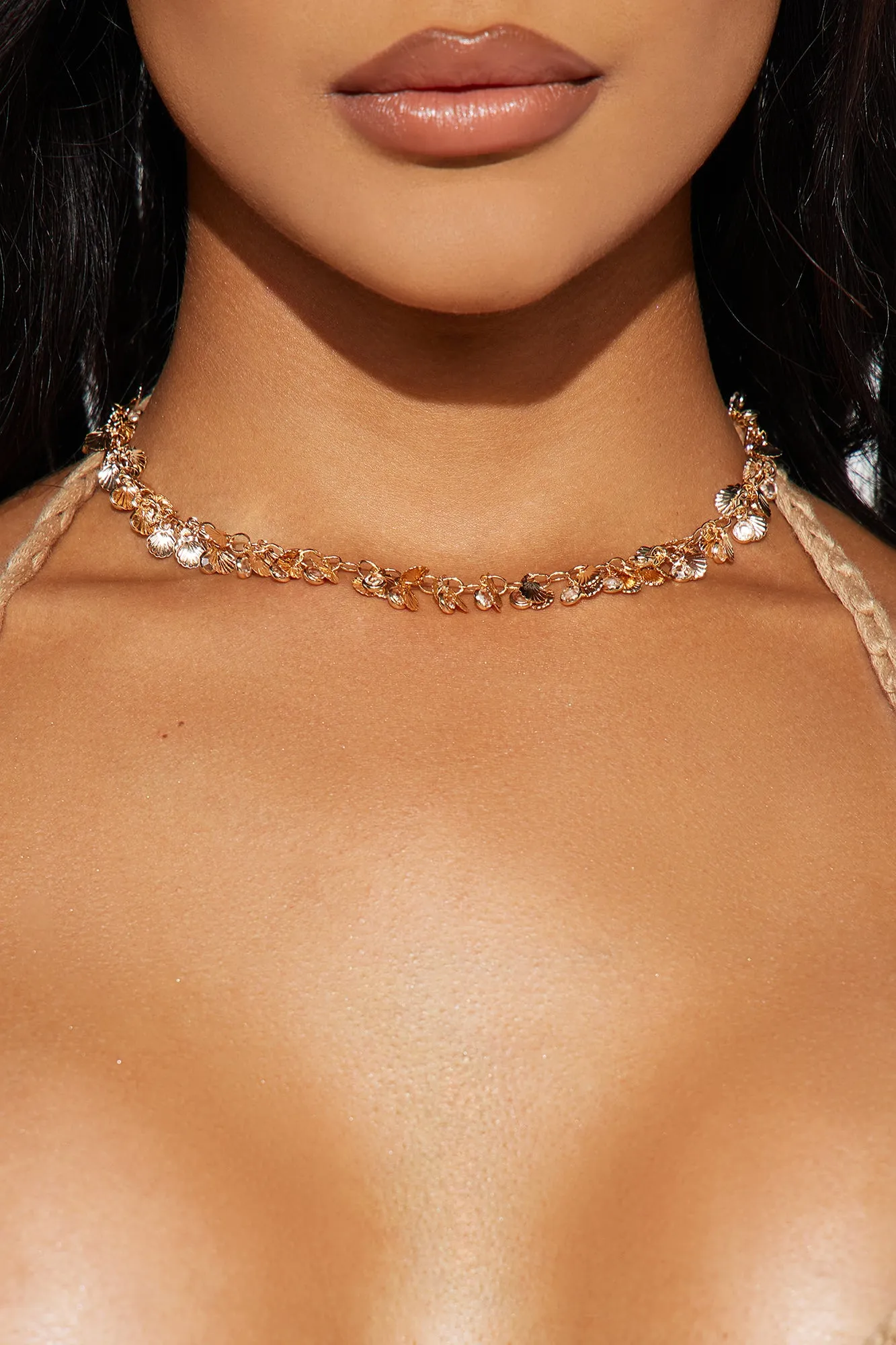 Mermaid Shell Necklace - Gold sold by Fashion Nova