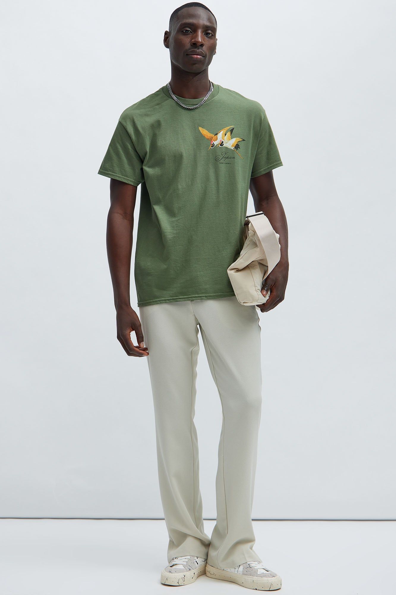 Good Luck Label Short Sleeve Tee - Sage sold by Fashion Nova product image thumbnail 2