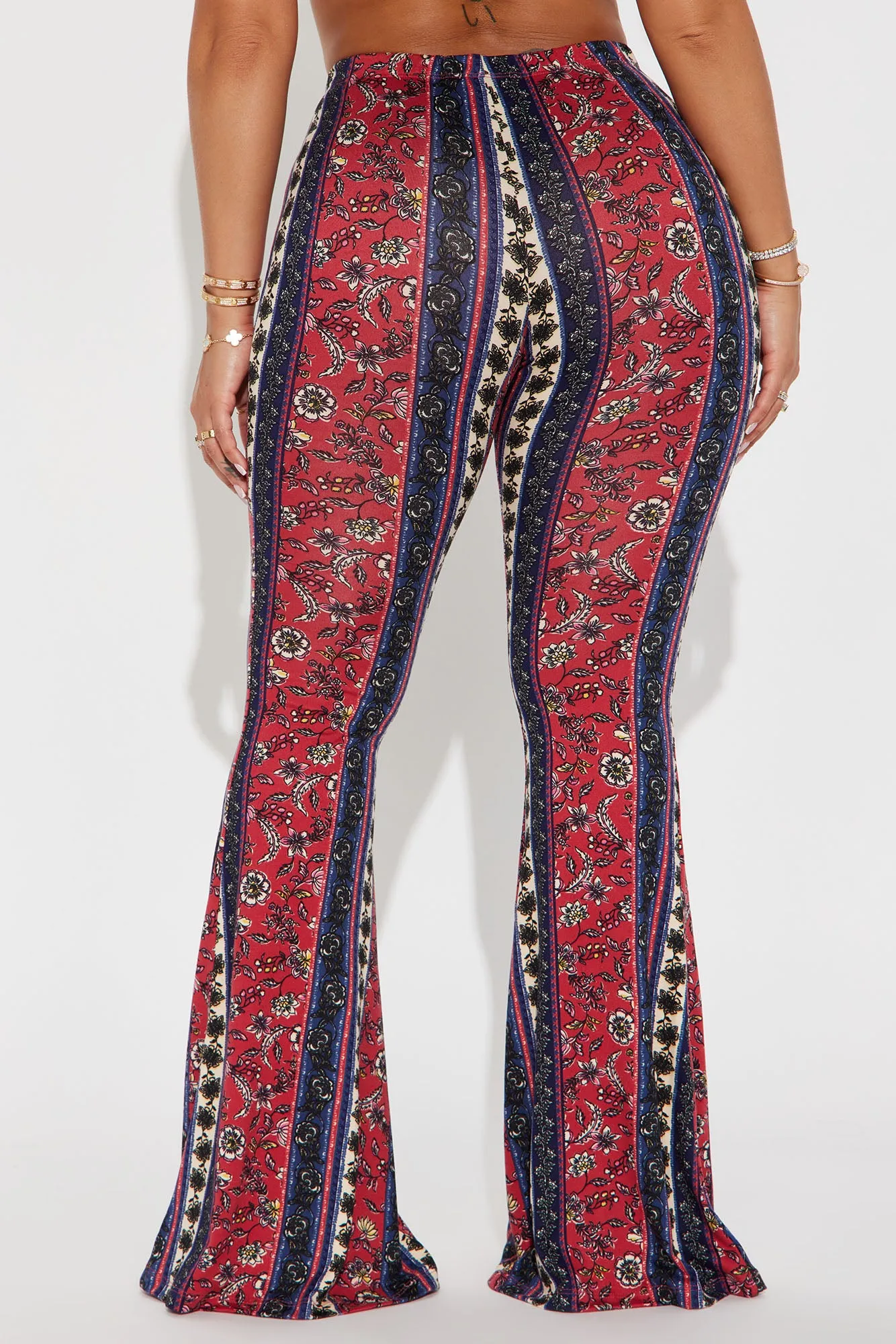 Here For It Flare Pant - Red/combo sold by Fashion Nova product image thumbnail 3