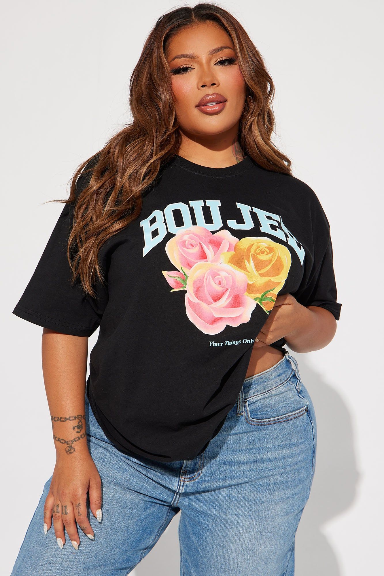 Boujee Attitude Graphic Tshirt - Black sold by Fashion Nova product image thumbnail 4