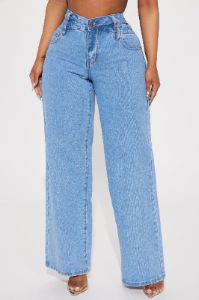 Bitter Sweet Straight Leg Jeans - Light Wash sold by Fashion Nova