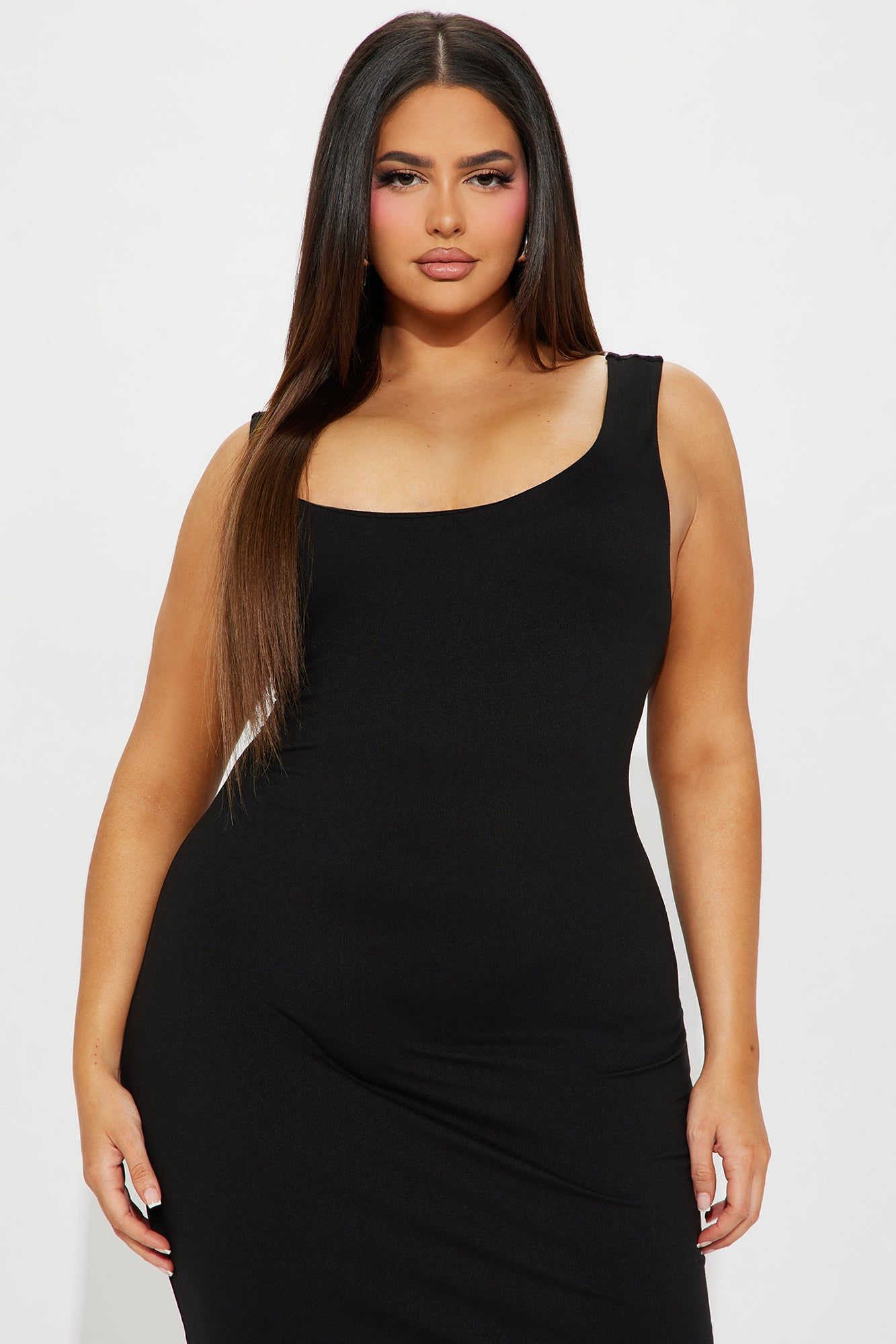 Double Scoop Midi Dress 11 - Black sold by Fashion Nova product image thumbnail 2