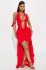 Sneek Peek Maxi Dress - Red sold by Fashion Nova