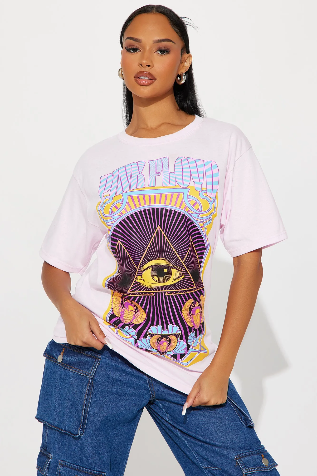 Pink Floyd Graphic T-Shirt - Pink sold by Fashion Nova