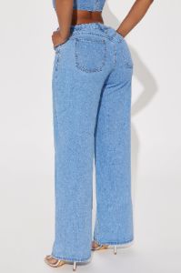 Bitter Sweet Straight Leg Jeans - Light Wash sold by Fashion Nova