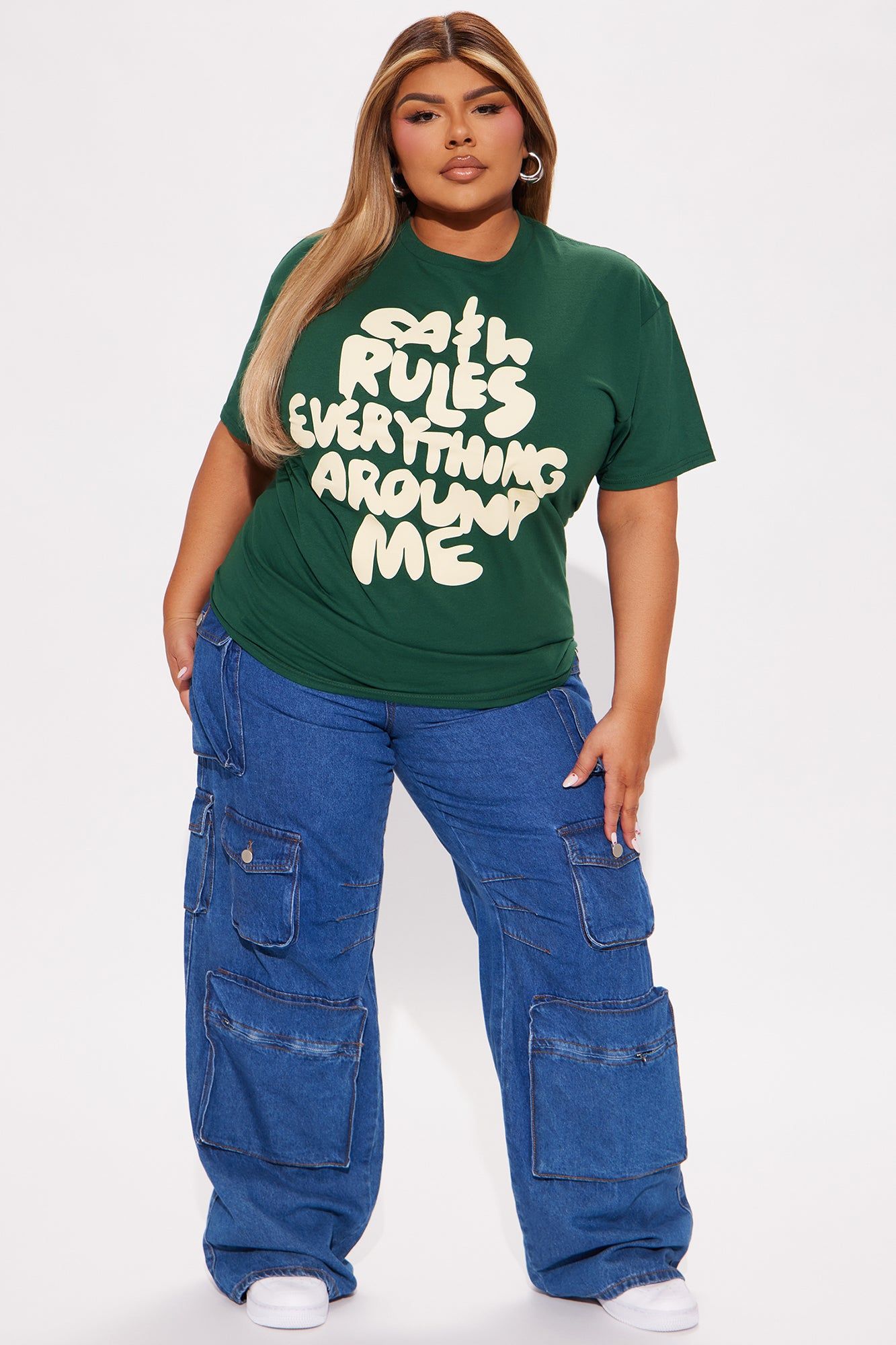 Cash Rules Around Me Tee - Hunter sold by Fashion Nova product image thumbnail 5