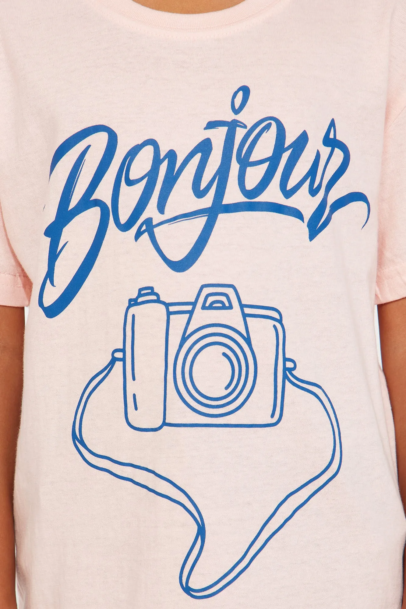 Mini Bonjour Queen Tee - Pink sold by Fashion Nova product image thumbnail 3