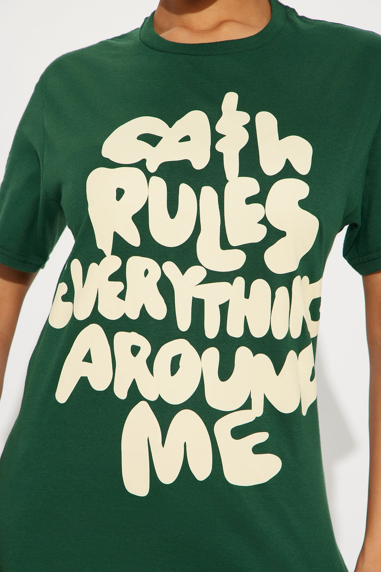 Cash Rules Around Me Tee - Hunter sold by Fashion Nova product image thumbnail 3