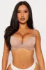 Sweet and Supportive Push Up Demi Bra - Mocha sold by Fashion Nova