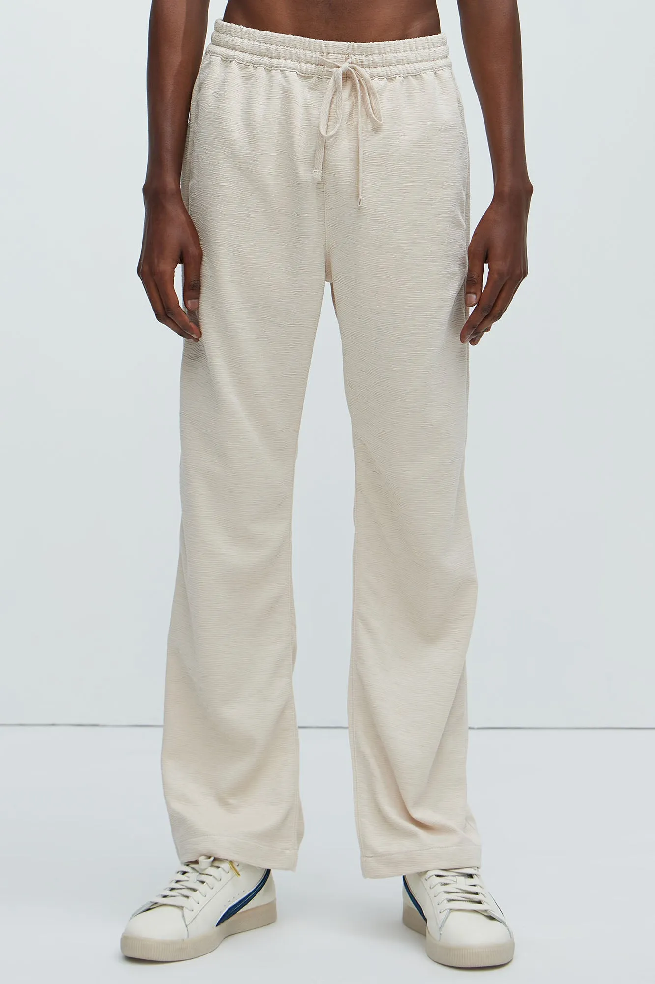 Blaze Textured Straight Pants - Cream sold by Fashion Nova product image thumbnail 4