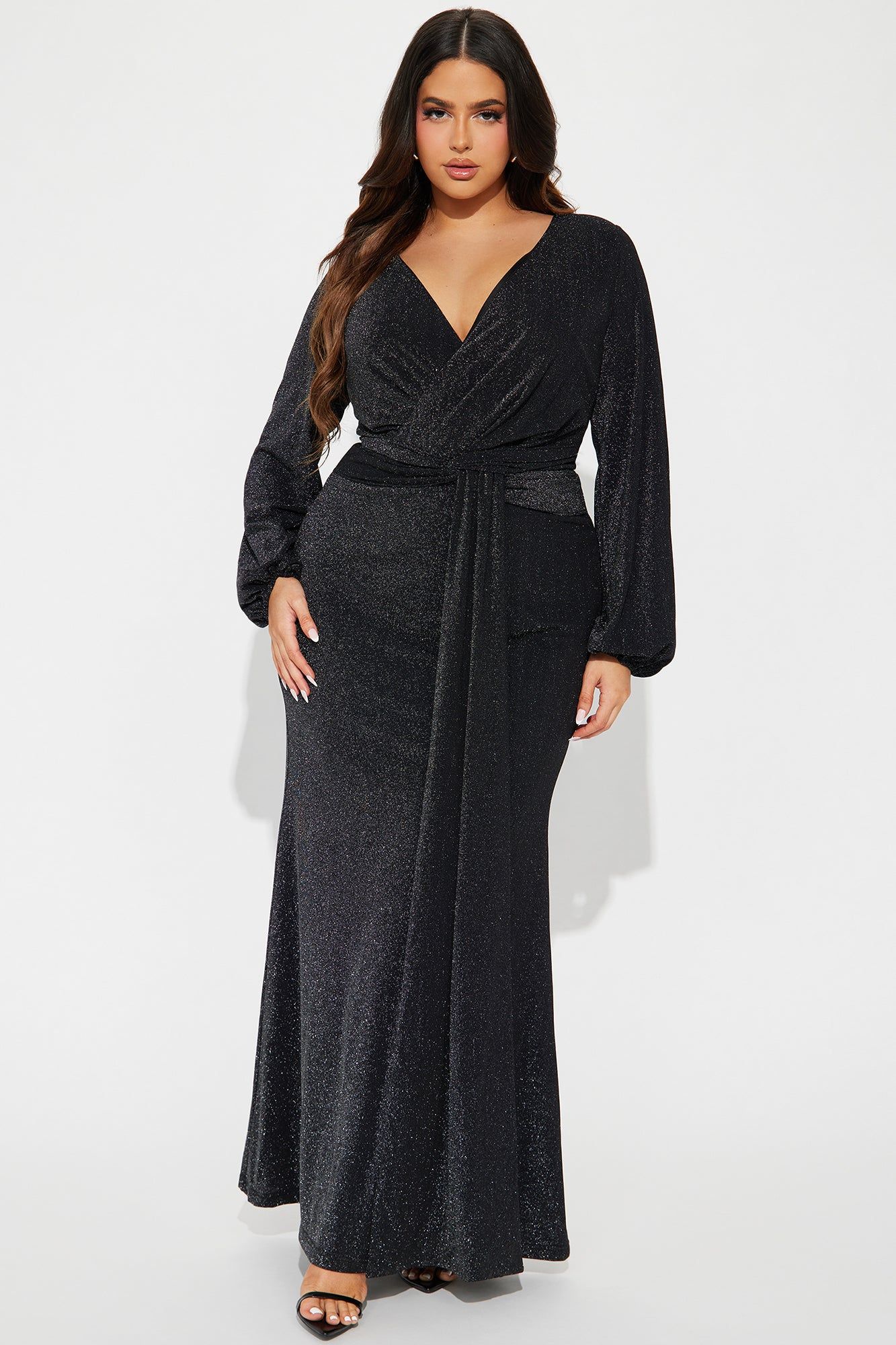 Starry Eyed Glitter Maxi Dress - Black sold by Fashion Nova product image thumbnail 4