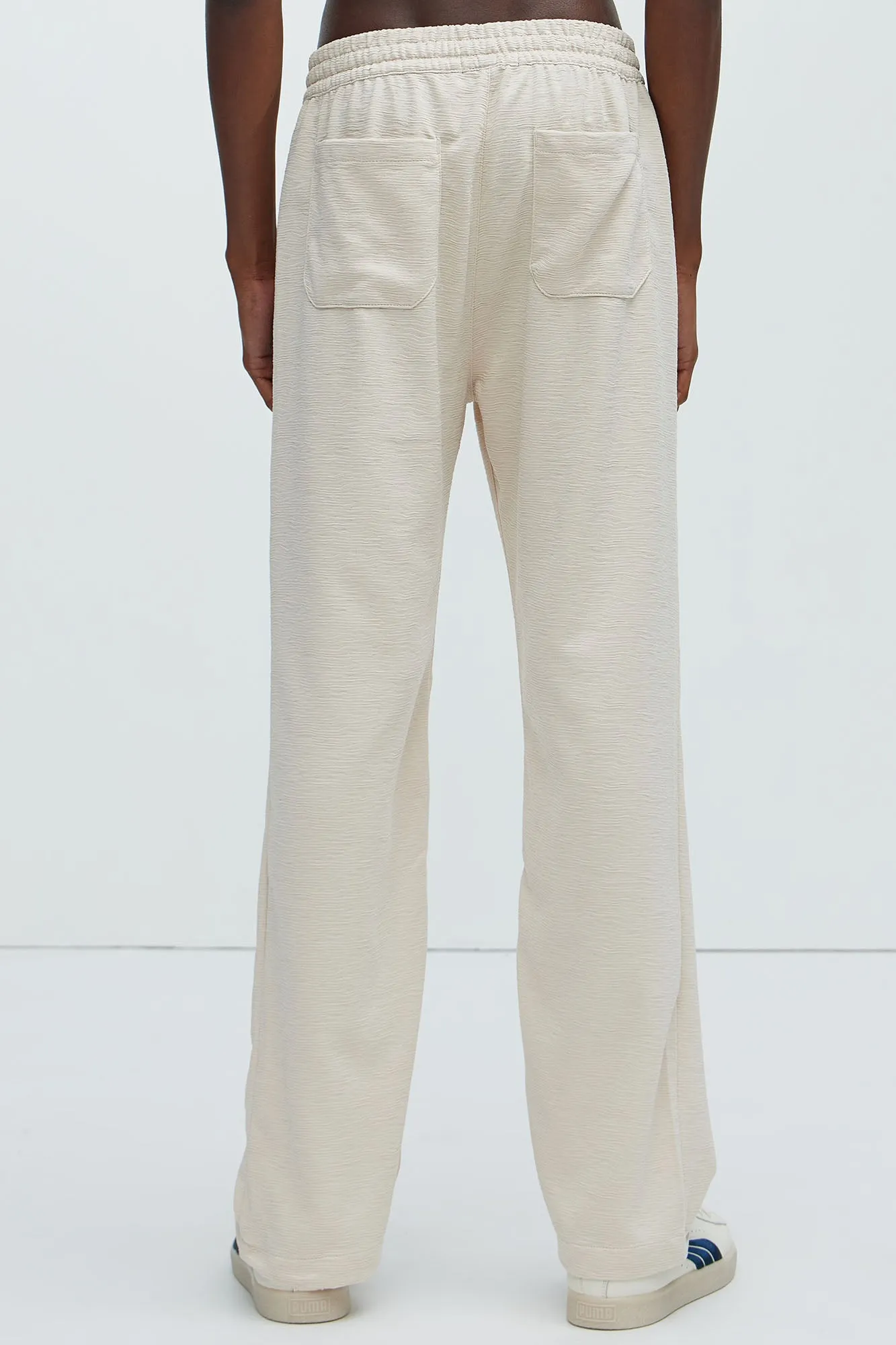 Blaze Textured Straight Pants - Cream sold by Fashion Nova product image thumbnail 5