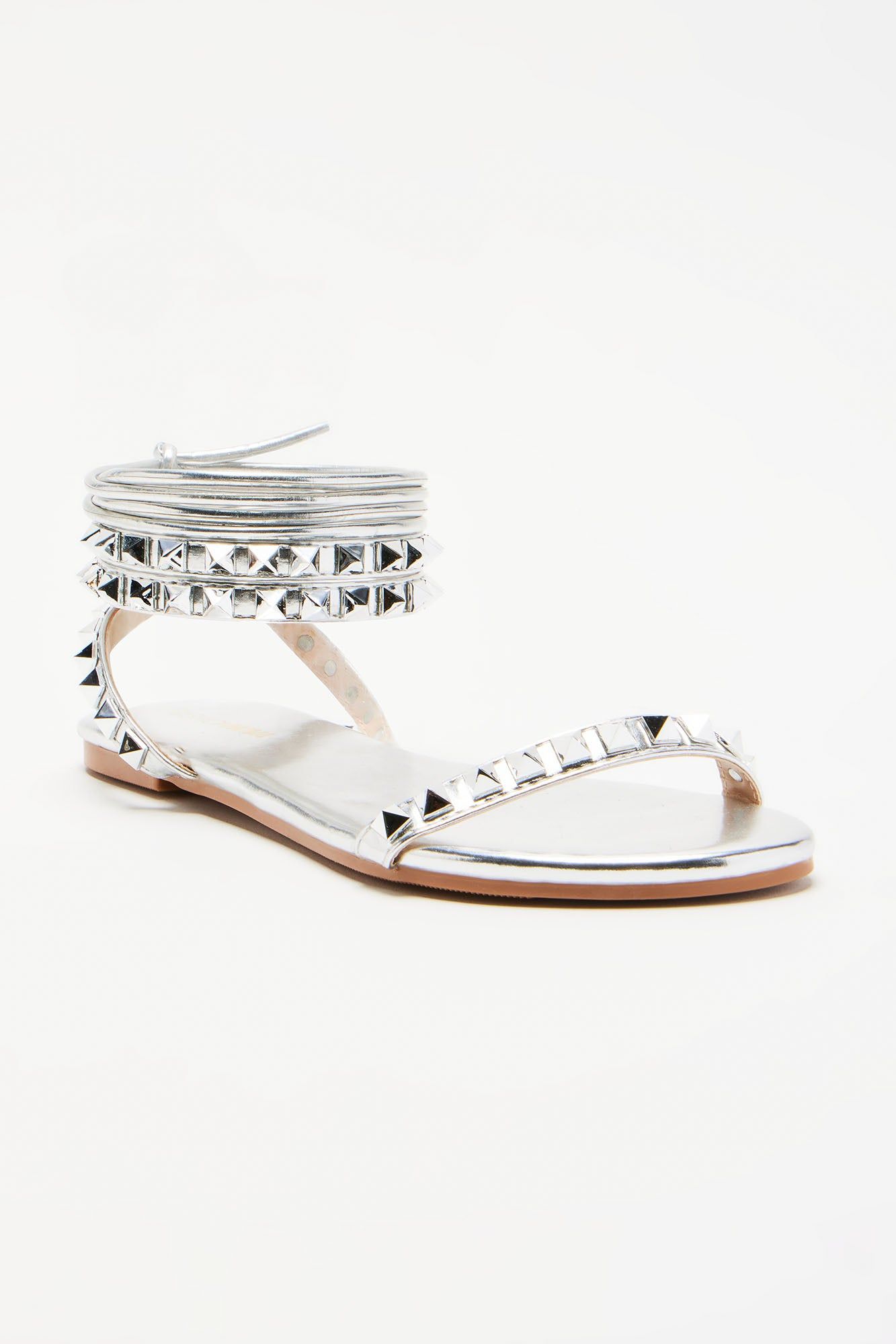 Better With You Flat Sandals - Silver sold by Fashion Nova product image thumbnail 3