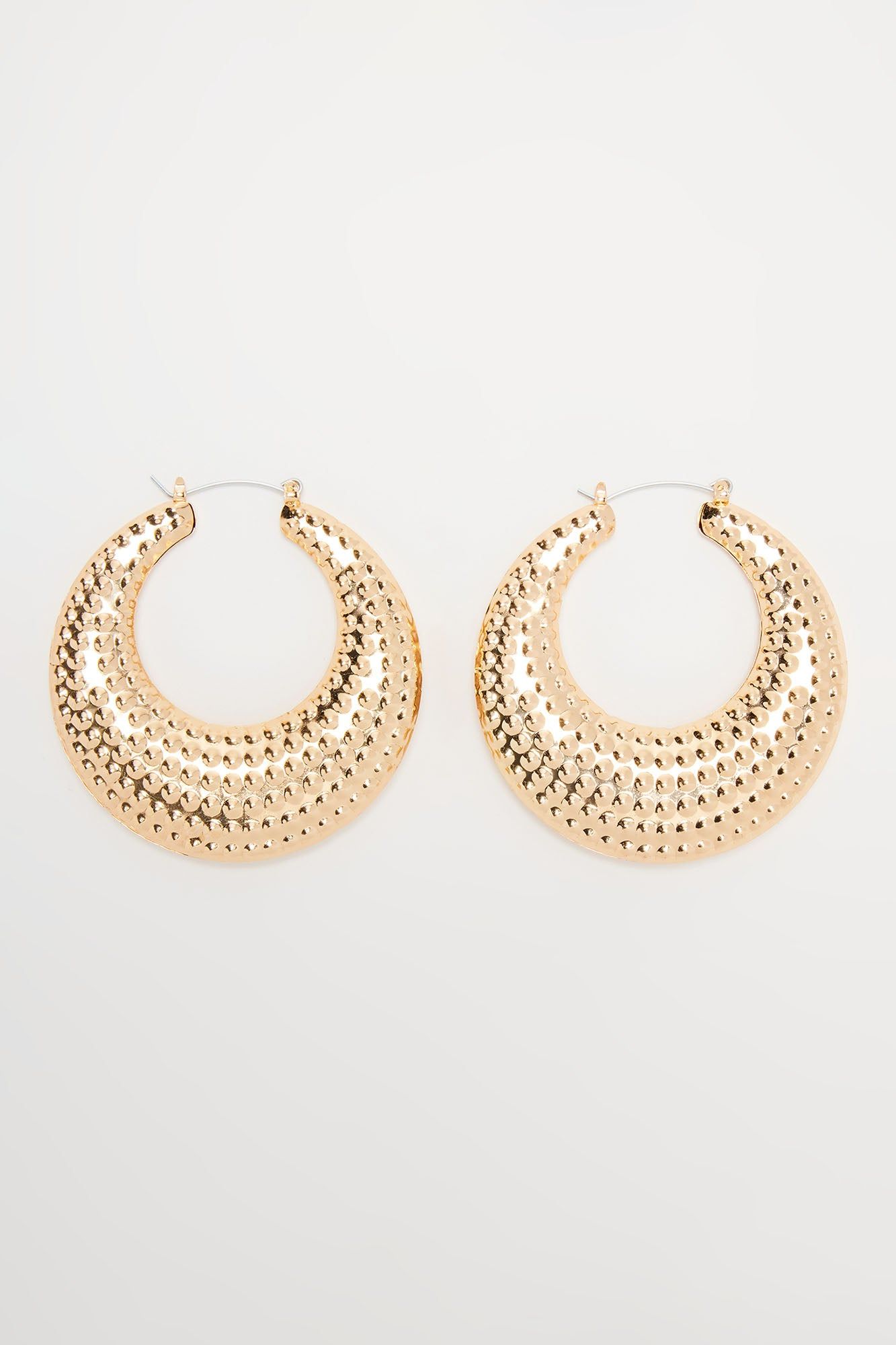 Amed Hoop Earrings - Gold sold by Fashion Nova product image thumbnail 3
