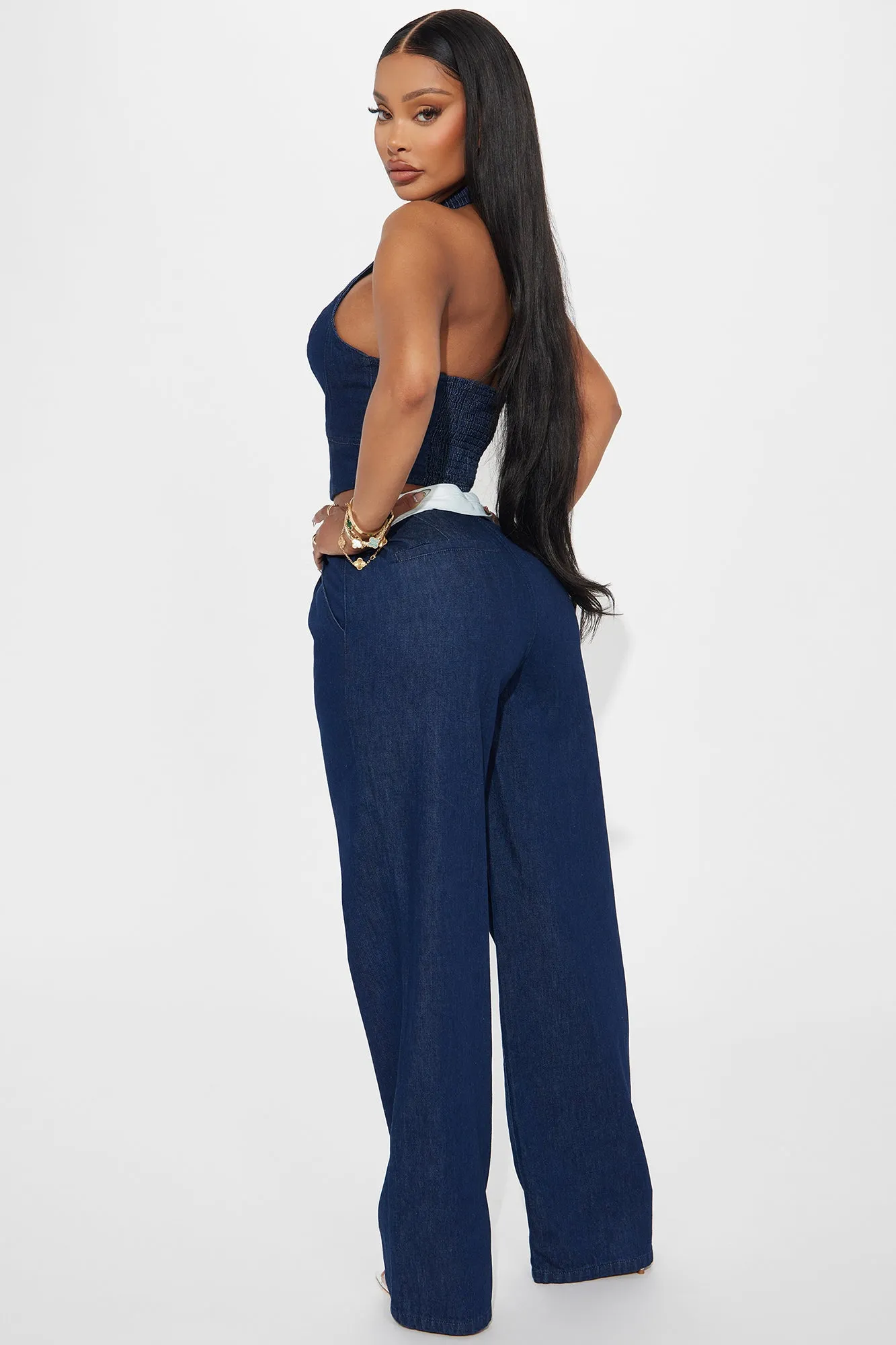 Diana Denim Pant Set - Dark Wash sold by Fashion Nova product image thumbnail 3