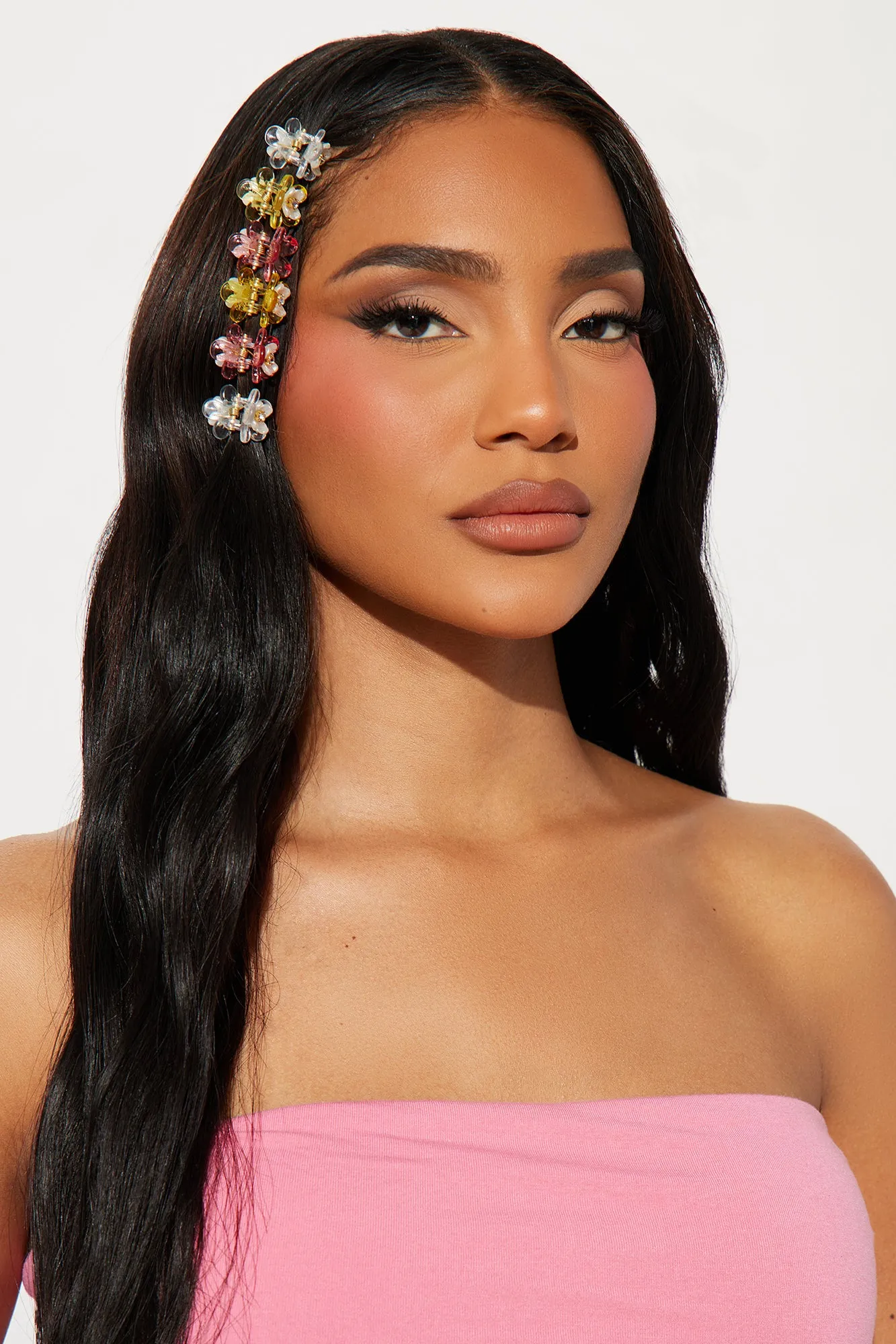 Flowers In The Summer Hair Clip Set - Multi Color sold by Fashion Nova