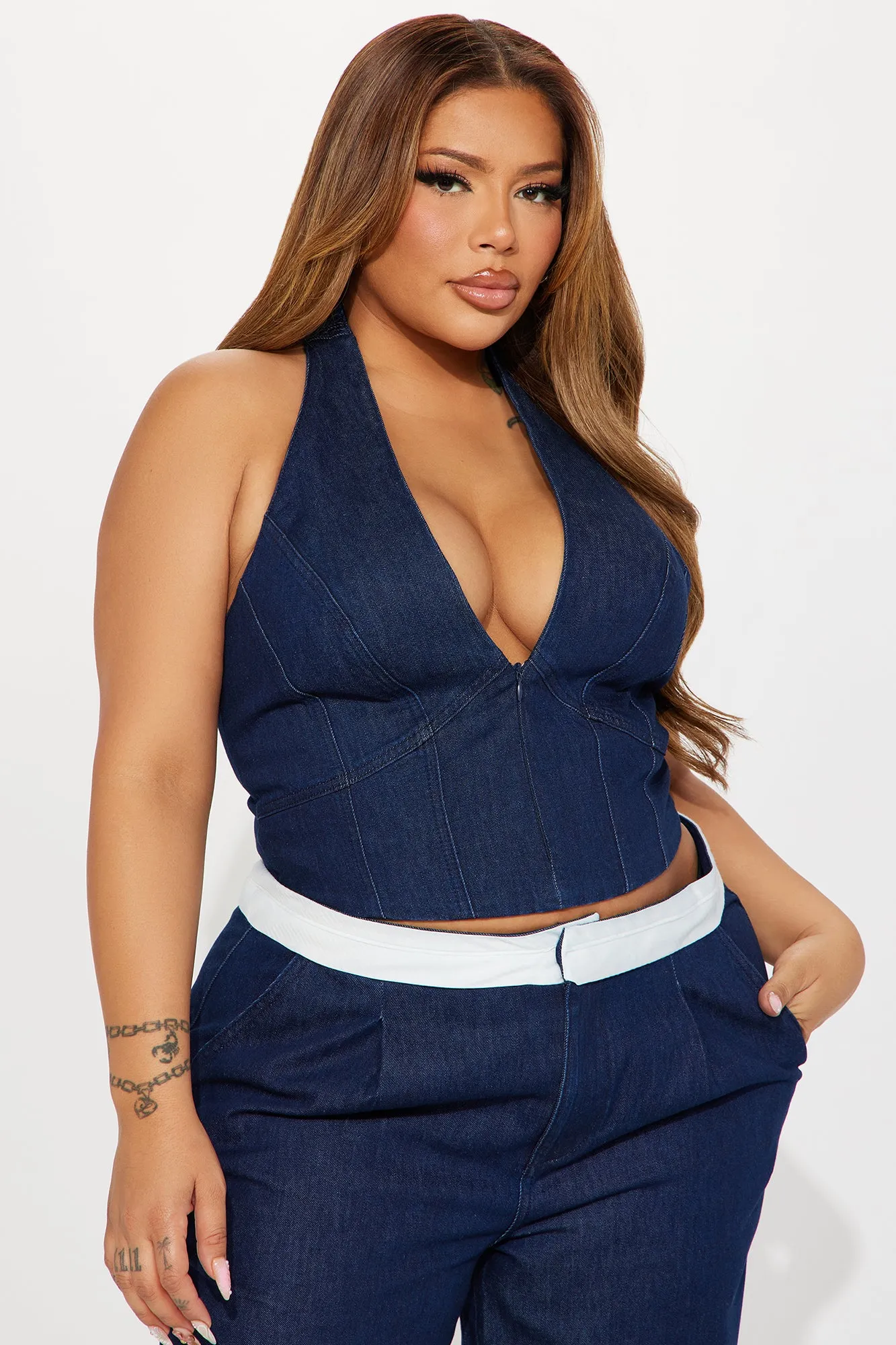 Diana Denim Pant Set - Dark Wash sold by Fashion Nova product image thumbnail 5