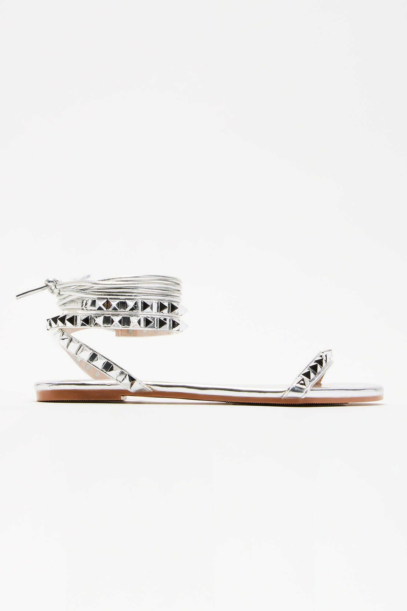 Better With You Flat Sandals - Silver sold by Fashion Nova