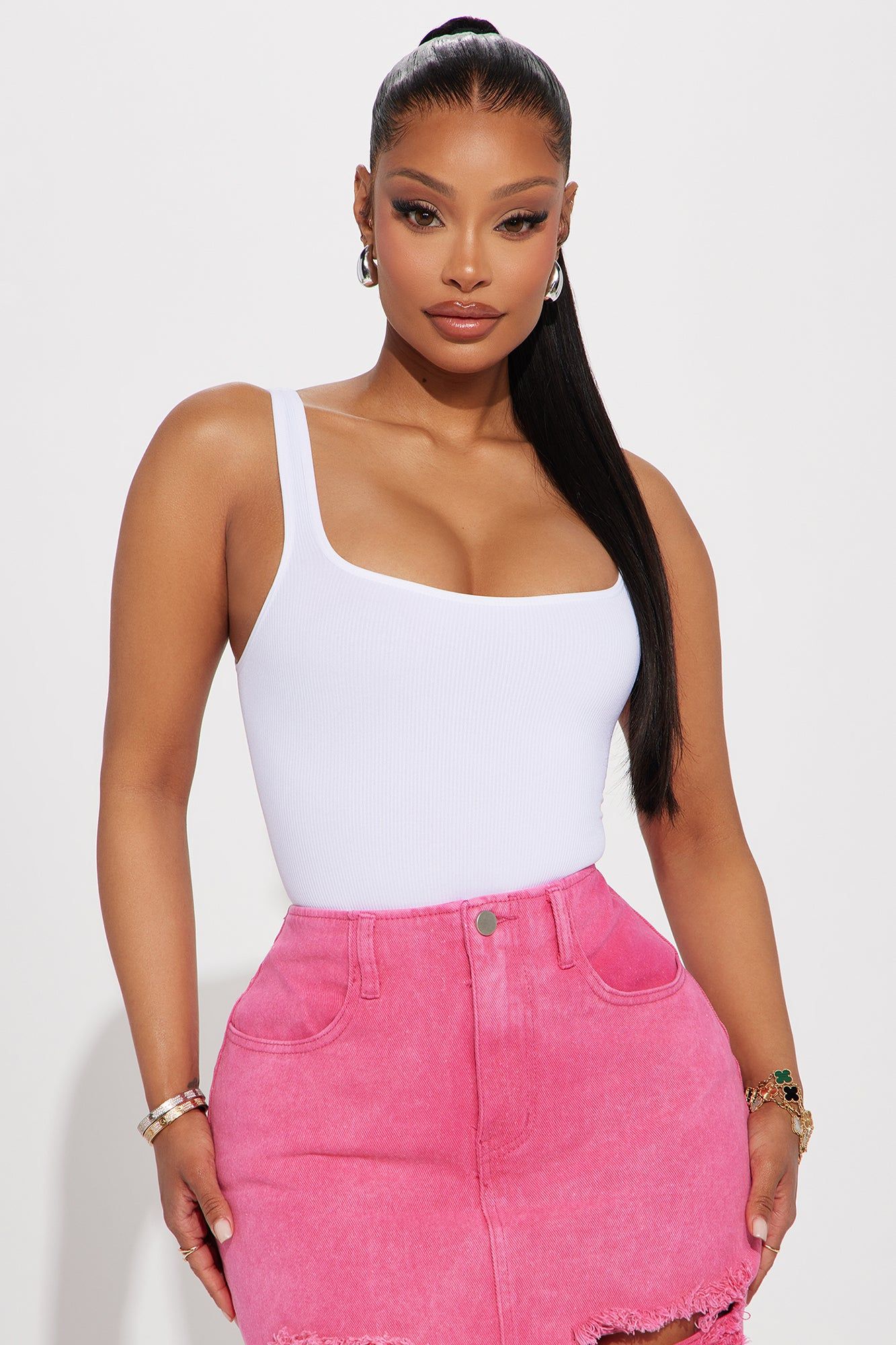 Melanie Seamless Bodysuit - White sold by Fashion Nova product image thumbnail 3