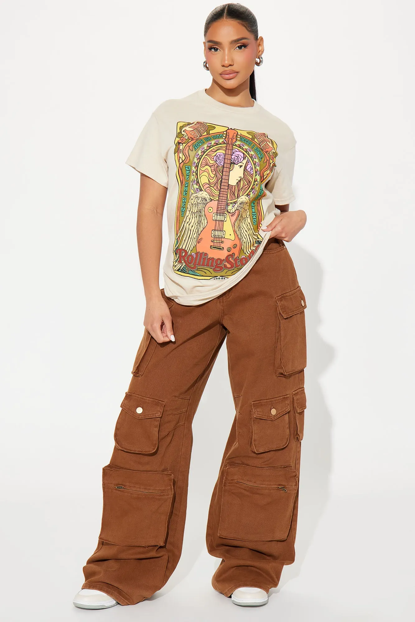 The Rolling Stones Crew Neck Tee - Sand sold by Fashion Nova product image thumbnail 3