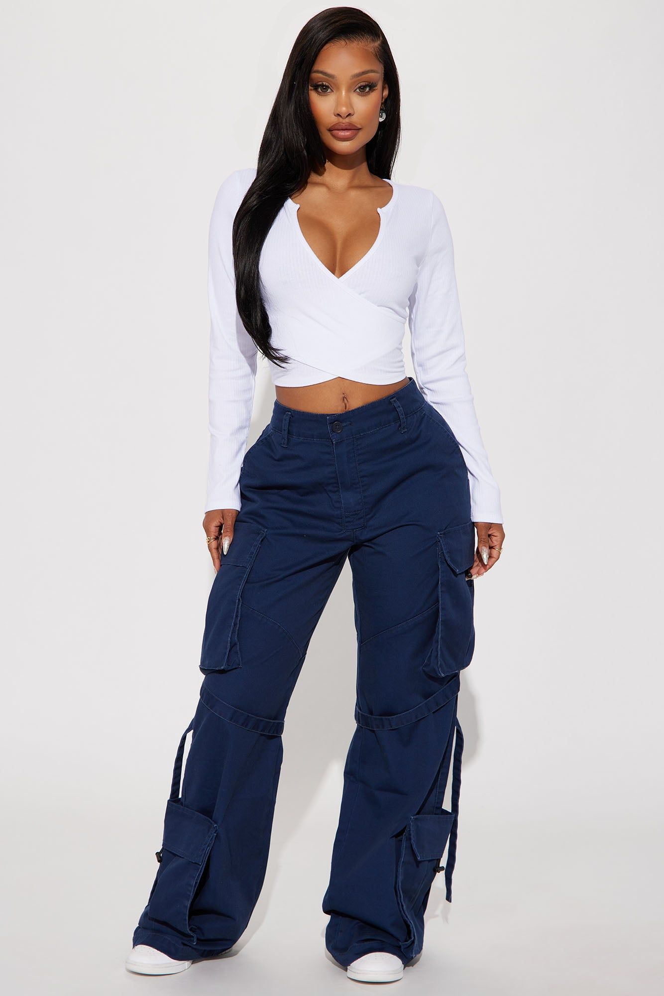 Level You Up Cargo Pant - Navy sold by Fashion Nova